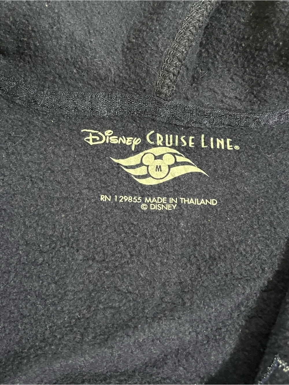 Disney Cruise Line Navy Mickey Mouse Hoodie Sweater Boys Size Medium